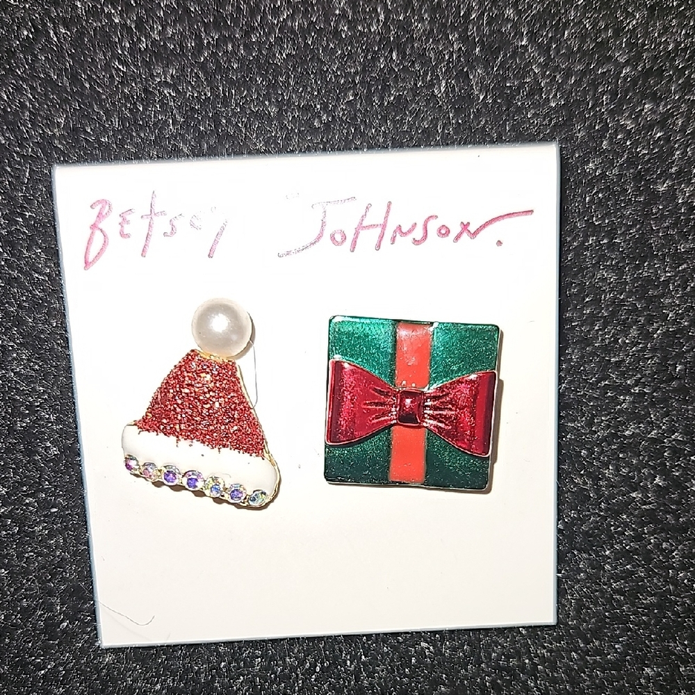 Betsey Johnson Christmas Earrings